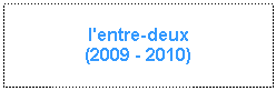Zone de Texte: l'entre-deux
(2009 - 2010)
