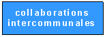 Zone de Texte: collaborations intercommunales