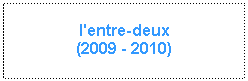 Zone de Texte: l'entre-deux
(2009 - 2010)