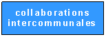 Zone de Texte: collaborations intercommunales
