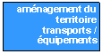 Zone de Texte: amnagement du territoire transports / quipements